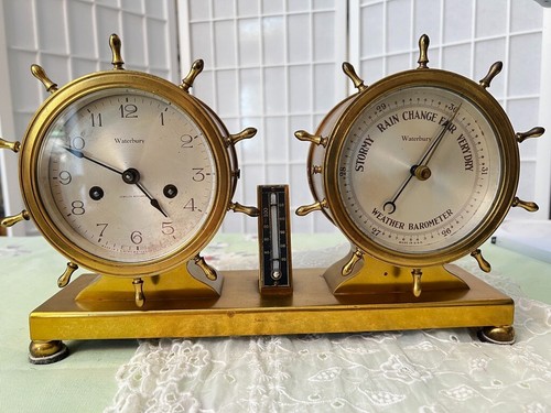 Waterbury ship bell clock - waterbury,