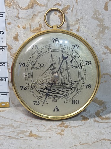 Vintage brass aneroid