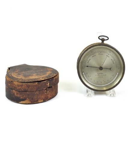 Antique ships barometer 19th - ships,