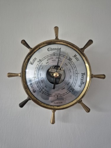 Wall mounted barometer vintage - barometer,