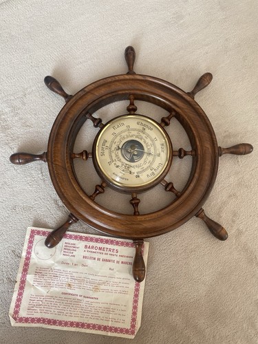 Vintage retro baromaster ship - vintage,