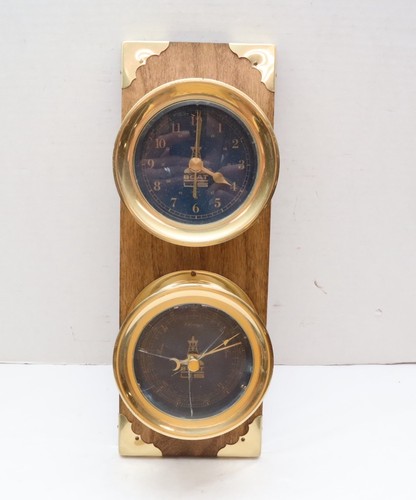 Vintage navy blue - ships, brass