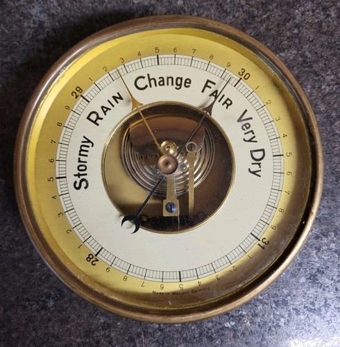 Antique ships barometer brass - antique,