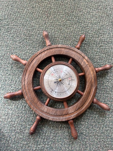 Large ships wheel wall mounted - large,